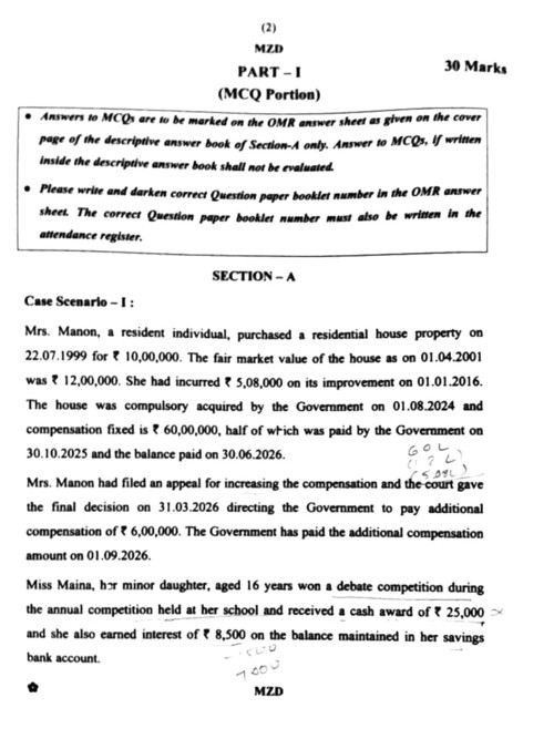 Sep 26 tax question paper 