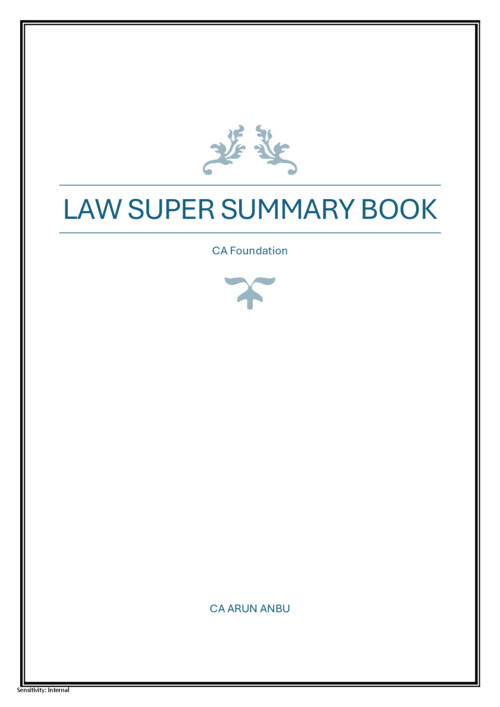 Law summary notes 