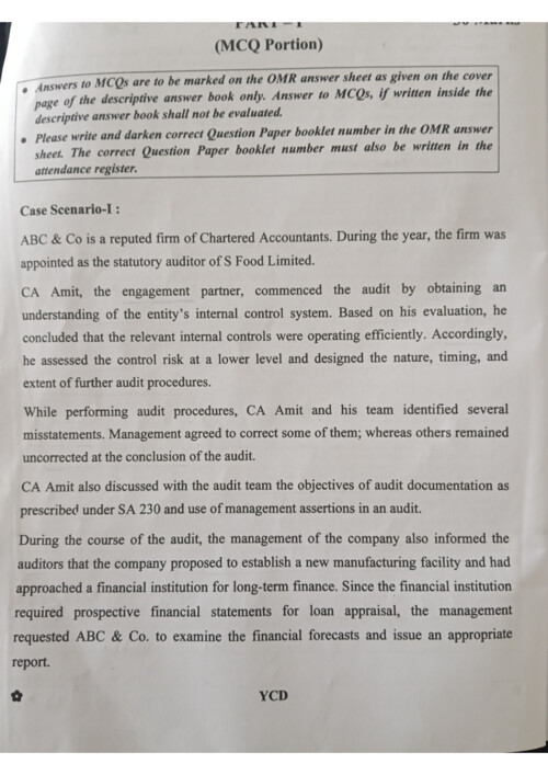 Sep 26 Audit question paper 