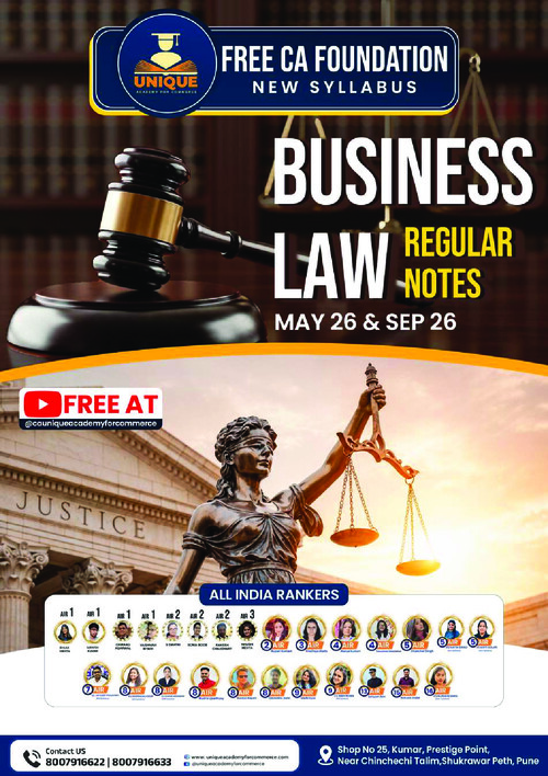 Unique academy of commerce business law notes book pdf 