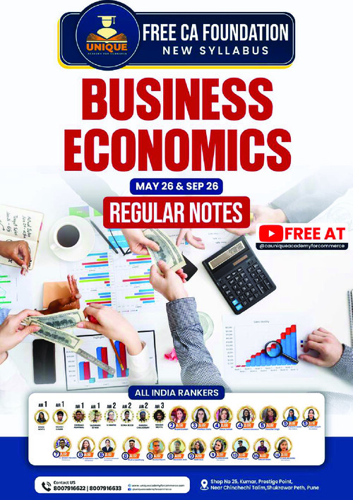 Business economics book by unique academy of commerce All chapters notes ...