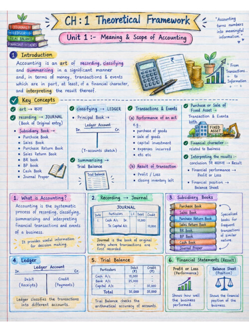 Account CA foundation summary notes and char book 
