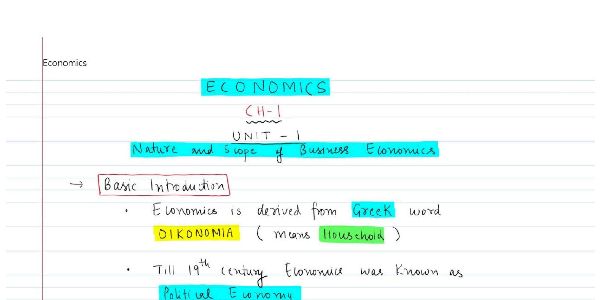Notes for economics handwritten 

All resources are available in one place 