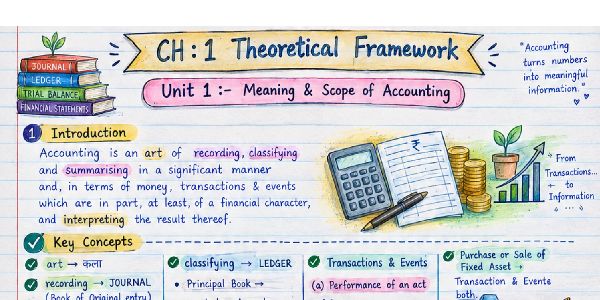 Paper 1: Accounting 
Chapter 1: Theoretical Framework 