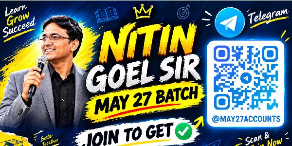 Nitin Goel Sir May 27 batch 

Join To get ✅ 
