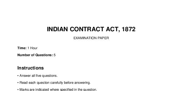 Indian contact act 1872,unit 3 predicted questions by CA Arun s nair and CA joyal saji